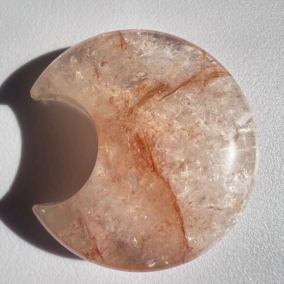 Fire Quartz Crystal Crescent Moon‎ (3) - Picture 11 of 11